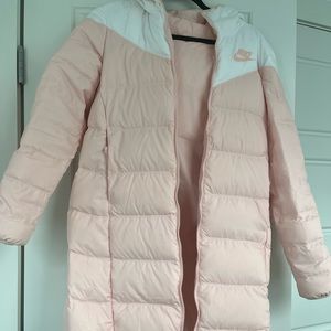 Nike reversible small pink white jacket